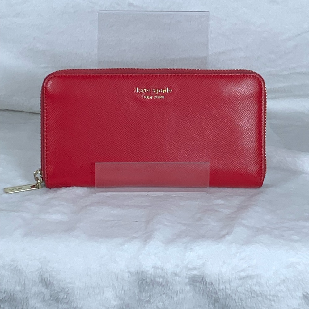Kate Spade Vibrant Red Zip Wallet